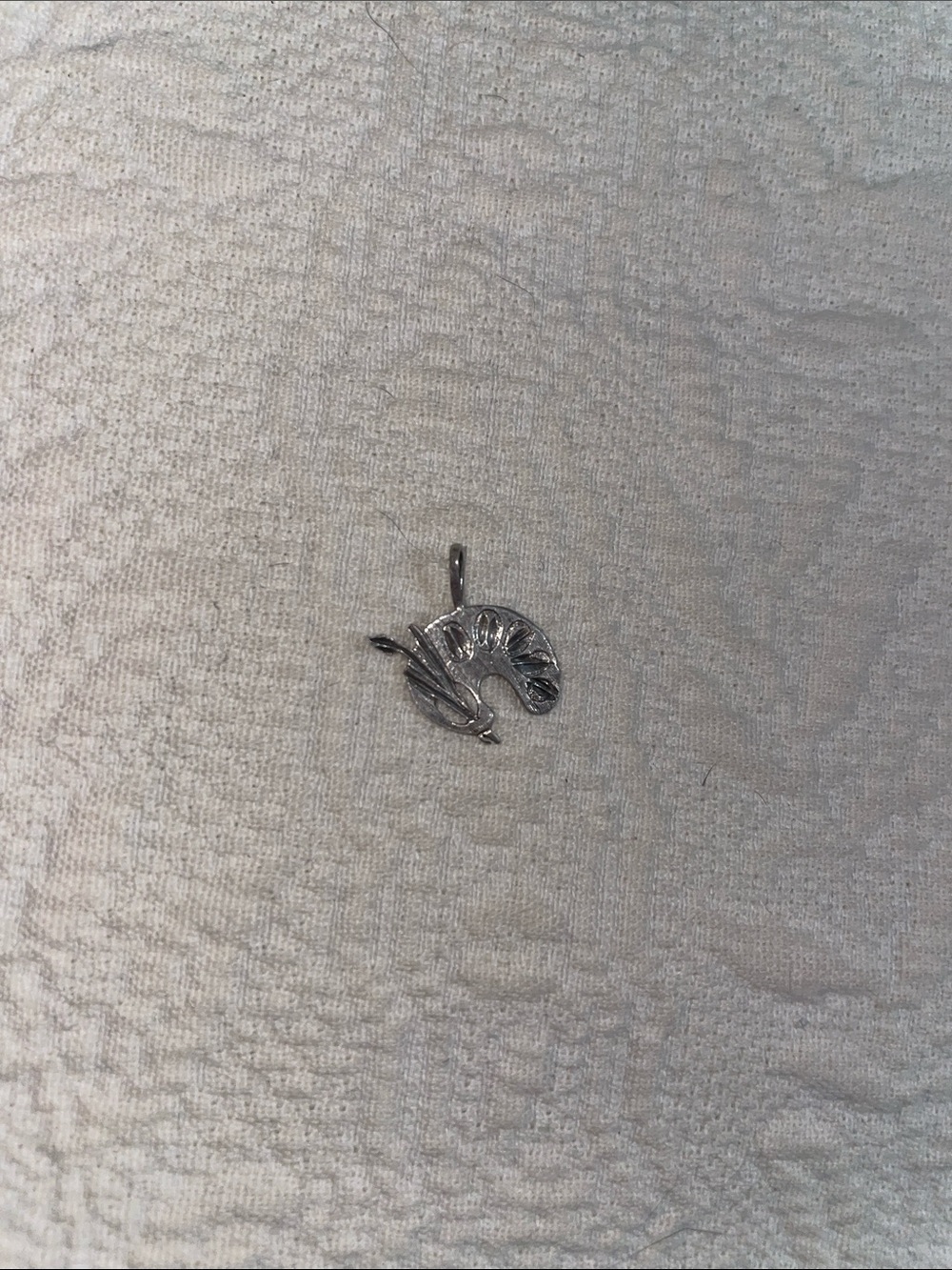 Sterling silver paintbrush artist palette charm